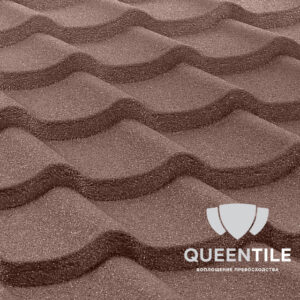 Композитна черепиця QueenTile Standard Coffee 6-тайловий лист