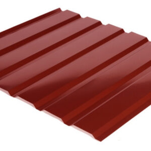 Профнактил фасадний, стіновий С-18 (колір 3011 — червоний, глянець) метал Китай