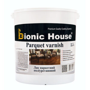 Паркетний лак ультрастійкий Joncryl Bionic-House 2,5 л Безбарвний Матовий