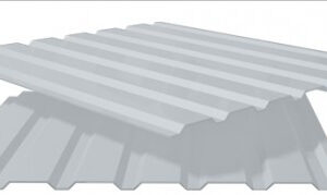 Профнастил ПС-20 RAL 9006  ⁇  PE  ⁇  0.4  ⁇  Nippon