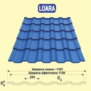 Металочерепиця LOARA Purmat — Blachy Pruszynski RR 028