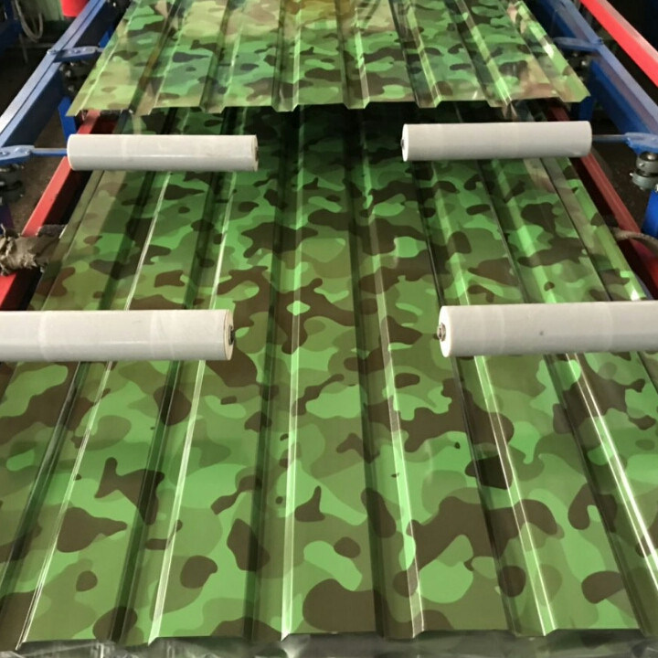 Профнастил С-18 фото принт камуфляж 0,4 мм Китай.