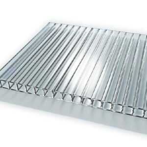 Стільниковий полікарбонат прозорий, бронза Polygal 8 mm
