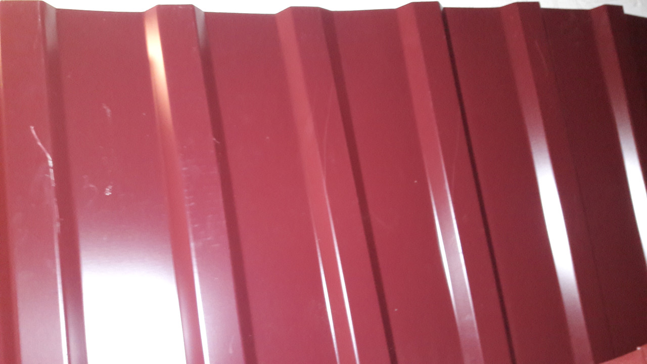 Профнактил покрівельний C 18 Новий RAL 3005, аналог (ПК 20) завтовшки 0.45 мм Китай