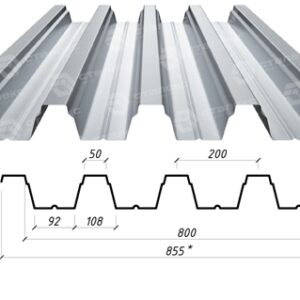 Профнастил Несучий НС 75 / 0,65 мм ZN