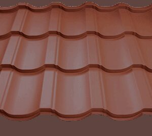 Металочерепиця Modern (Модерн) ArcelorMittal 0,5 Ral 8017 MAT