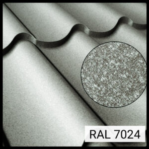 Металочерепиця ArcelorMittal ⁇ 0,5 mm ⁇ RAL 7024 (графіт)