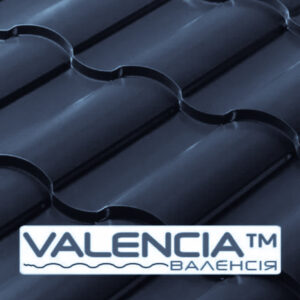 Металочерепиця VALENCIA 0,45 мм PEMA RAL 7024 Optima Steel