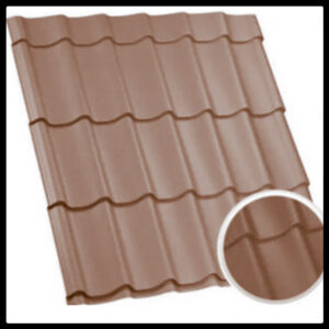 Черепиця металочерепиця Арсенал економклас 0,45 мат.меттал Італії.