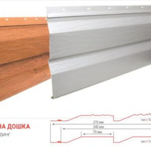 Металосайдинг ⁇ Корабельна Дошка ⁇ Дахсервіс ⁇ Під дерево ⁇ 0,4 мм ⁇ Китай ⁇