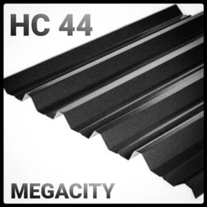 Профнактил НС-44  ⁇  RAL 9005 МАТ  ⁇  0,45 мм  ⁇  SeaHSteel  ⁇