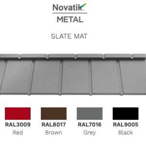 Модульна черепиця Novatik METAL SLATE МАТ Voestalpine