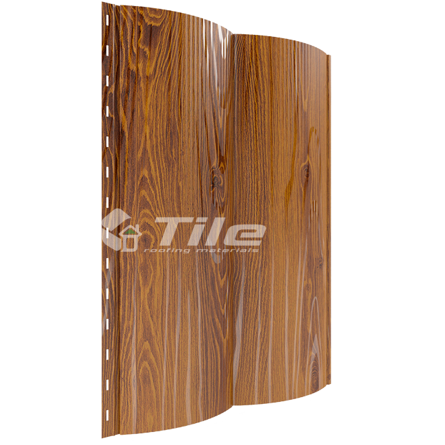 Металческий сайдинг Блок Хаус Термастіл морений дуб 0,4 мм Південна Корея .