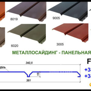 Панельна дошка RAL 8019, металевий сайдинг