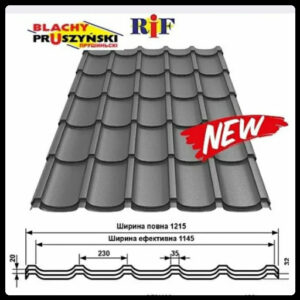 Металочерепиця RIF (Риф) Прушинський 0,5 RAL 7024