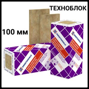 Базальтовий утеплювач  ⁇  Техноблок Стандарт  ⁇  100 мм  ⁇  2.88 м2/упк ⁇  Sweetondale  ⁇  Техноніколь