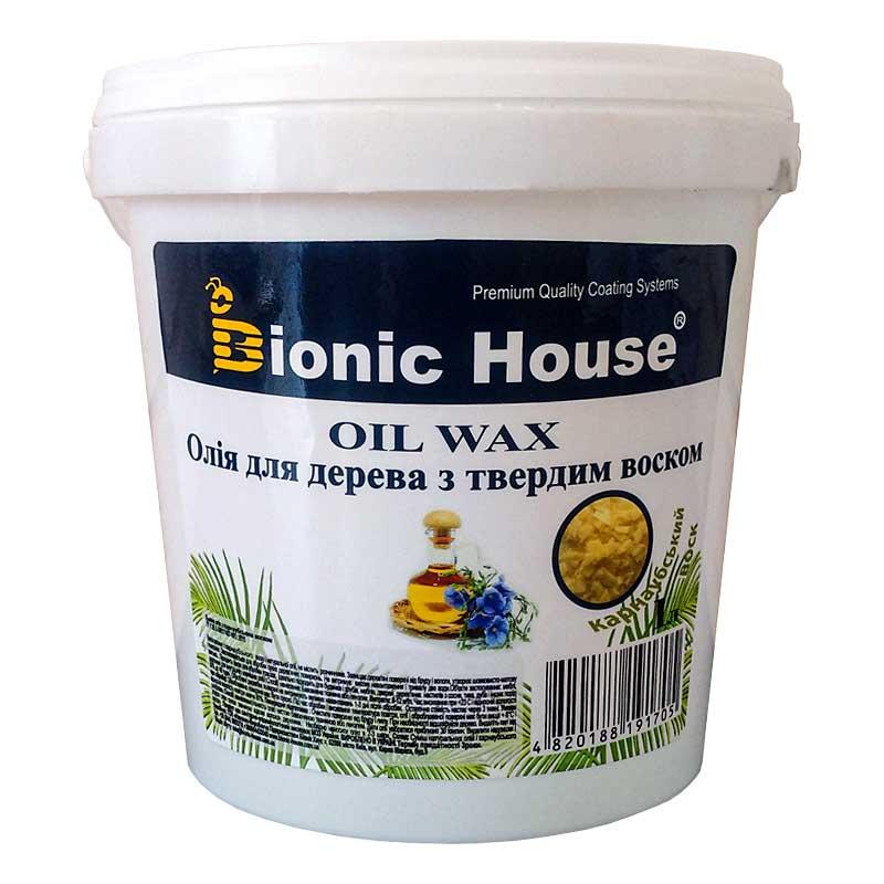 Карнаубський Олія-віск для дерева Bionic-House 1 л Безбарвний