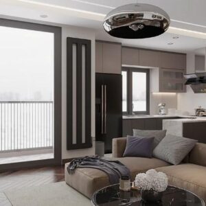 Вертикальний регістр опалення Тепломакс, висота 2 м, к-во секцій 2