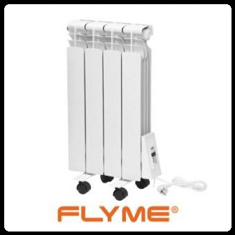 Електрорадіатор Flyme Elite R / 4 секції / 490 Ватів / з ніжками