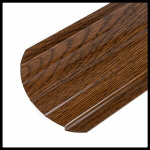 Металевий штакетник 0,4 х 105 мм  ⁇  Під дерево Темне дерево