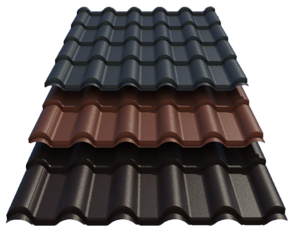 Металочерепиця Ретро Преміум ARVEDI 0,5 MAT RAL 8017 шоколадно-коричневий