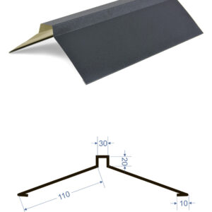 Конькова планка 0,5 мм Італія Zn-225 PEMA RAL