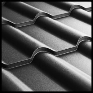 Металочерепиця Ретро U.S.Steel Словаччина 0,45 mm PEMA RAL 9005