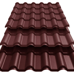 Металочерепиця Ретро U.S.Steel Словаччина 0,45 mm PE RAL 8017