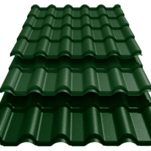 Металочерепиця Ретро U.S.Steel Словаччина 0,45 mm PE Ral 6005