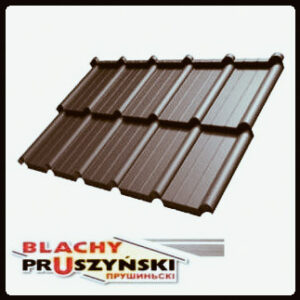 Модульна черепиця FIORD — (Лист 0.827 м2) PEMA RAL 8017