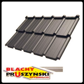 Модульна черепиця FIORD — (Лист 0.827 м2) PEMA RAL 8019