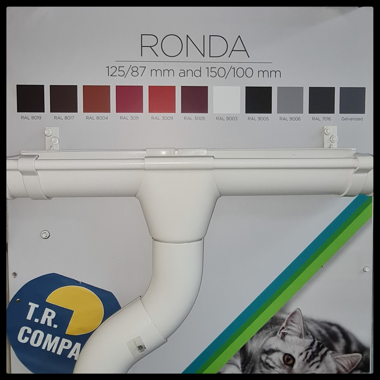 Жолоб водостічний 125 мм / 4000 мм — Novatik RONDA