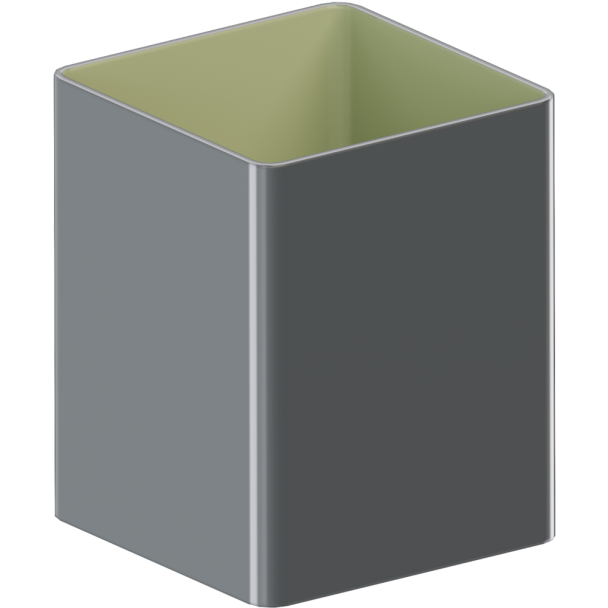 Квадратна труба водостока 80*80 mm/TM KROP/ (4 м)