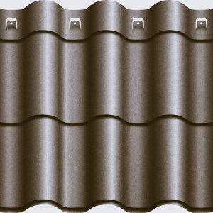 Металочерепиця Агат "Z-lock" Модульна 0,5 RAL 8017