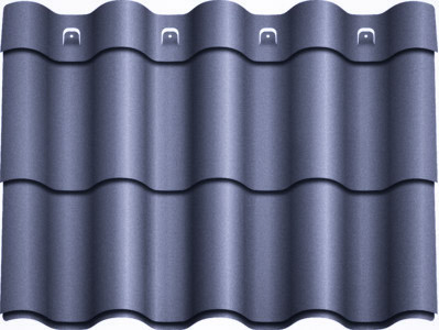 Металочерепиця Агат "Z-lock" Модульна 0,5 RAL 7016