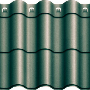 Металочерепиця Агат "Z-lock" Модульна 0,5 RAL 6005