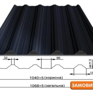 Профнстил Н-44 Астра 0.42 мм PolySteel / PE / RAL