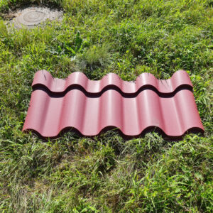 Металочерепиця Інтегра 0,45 мм RAL 8004 Теракотовий