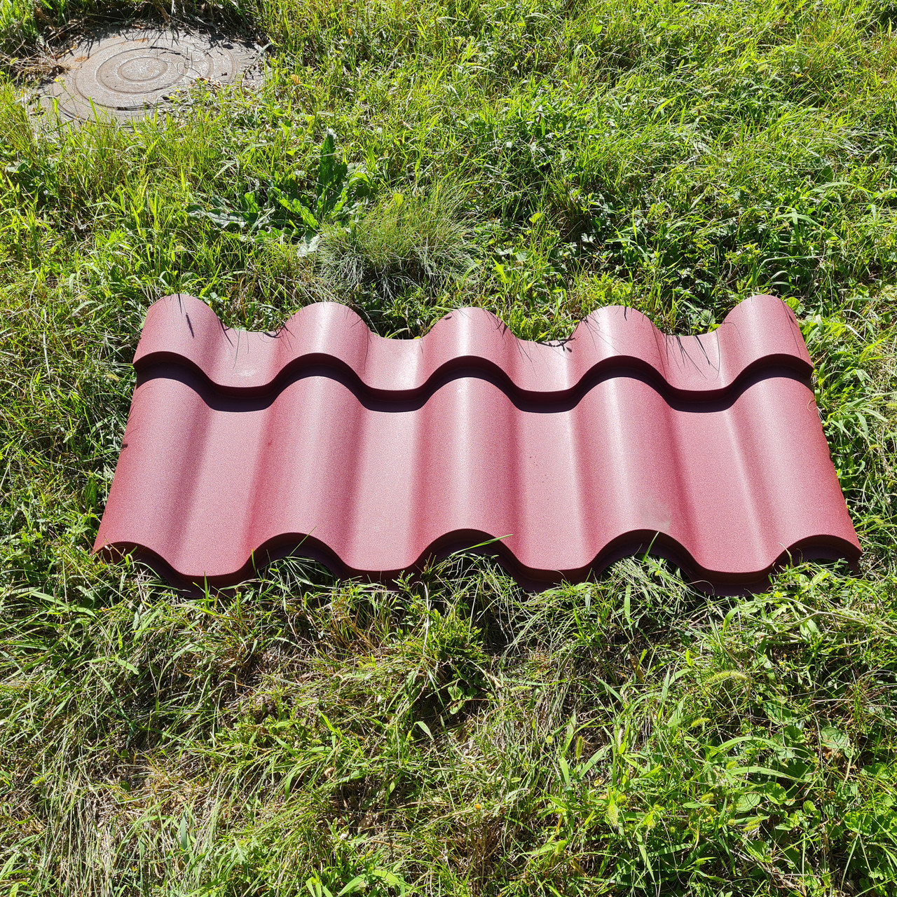 Металочерепиця Інтегра 0,45 мм RAL 3011 Червоний