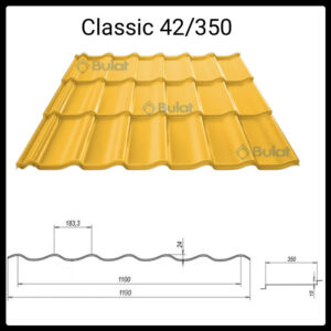 Металочерепиця Булат РЕ 0.5 мм.RAL 8017