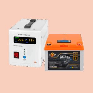Комплект резервного живлення LP(LogicPower) ДБЖ + літієва (LiFePO4) батарея (UPS В500 + АКБ LiFePO4 410W)