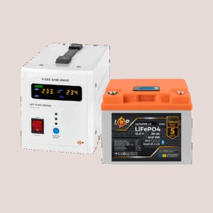 Комплект резервного живлення LP(LogicPower) ДБЖ + літієва (LiFePO4) батарея (UPS В500 + АКБ LiFePO4 640W)