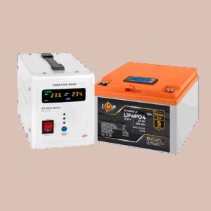 Комплект резервного живлення LP (LogicPower) ДБЖ + літієва (LiFePO4) батарея (UPS В500+ АКБ LiFePO4 410W)