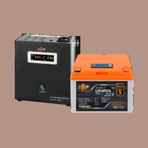 Комплект резервного живлення LP(LogicPower) ДБЖ + літієва (LiFePO4) батарея (UPS W500 + АКБ LiFePO4 410W)