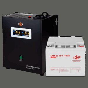 Комплект резервного живлення для котла LP (LogicPower) ДБЖ + гелева батарея (UPS W500 + АКБ GL 480W)