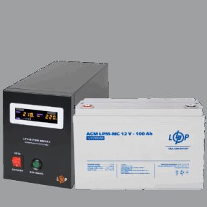 Комплект резервного живлення LP (LogicPower) ДБЖ + мультигелева батарея (UPS B800 + АКБ MG 1200Wh)