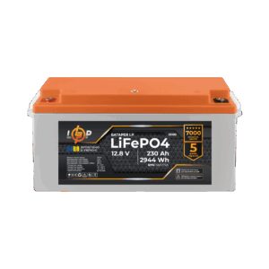 Акумулятор LP LiFePO4 12V-230 Ah (BMS 150A/75A) пластик для ДБЖ
