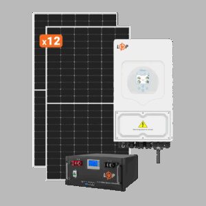 Сонячна електростанція (СЕС) Преміум Deye 6kW АКБ 6kWh LiFePO4 100 Ah