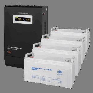 Комплект резервного живлення LP (LogicPower) ДБЖ + мультигелева батарея (UPS W3000 + АКБ MG 5760Wh)