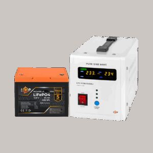 Комплект резервного живлення LogicPower B500 + літієва (LiFePO4) батарея 819 Wh